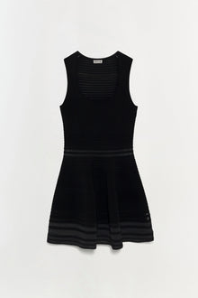 Womens | Lottie Knit Mini Dress | Black
