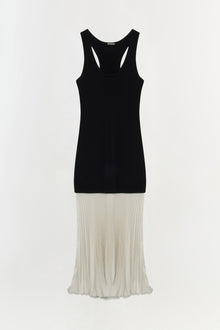 Womens | Zaden Knit Combo Midi Dress | Black Multi