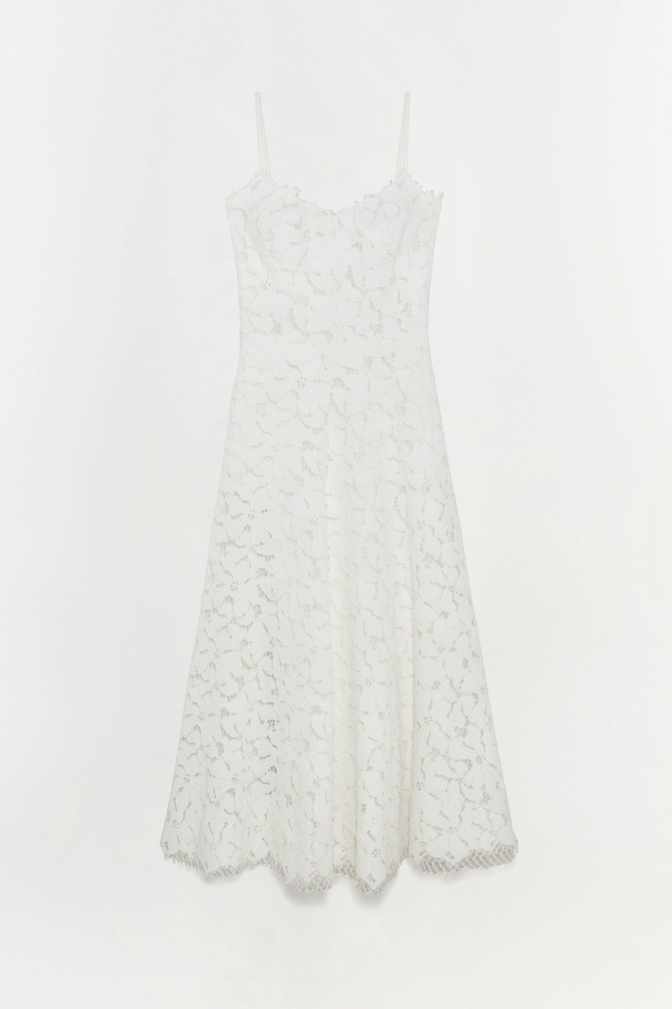 Womens | Julia Lace Midi Dress | Ivory