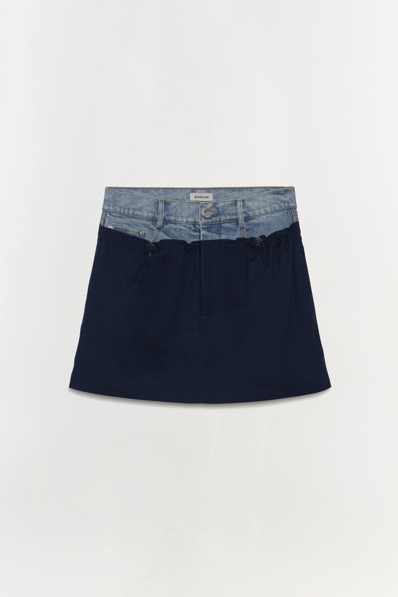 Womens | Hampton Denim Combo Mini Skirt | Midnight Multi
