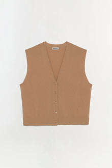 Womens | Rozzi Cashmere Vest | Taupe