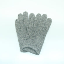 Tech Gloves With Stones | Light Grey