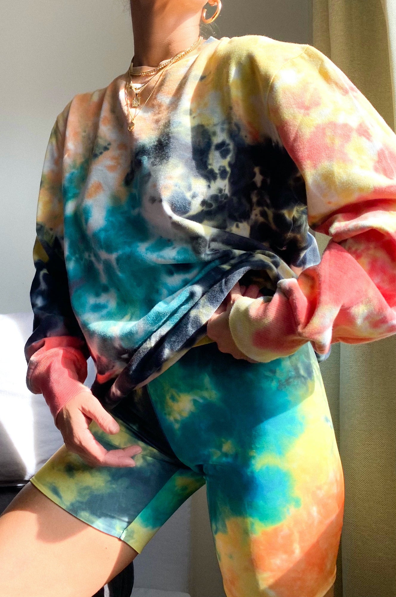 Diana Sweatshirt | Abstract Multi-Technique Tie-Dye