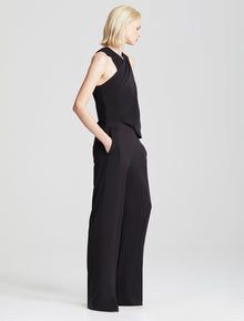 Wrap Neck Jumpsuit - Halston