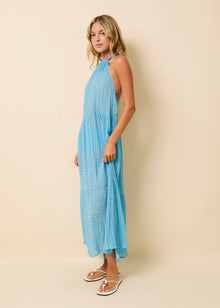 Womens | Kai Dress Smocked | Ocean Mist