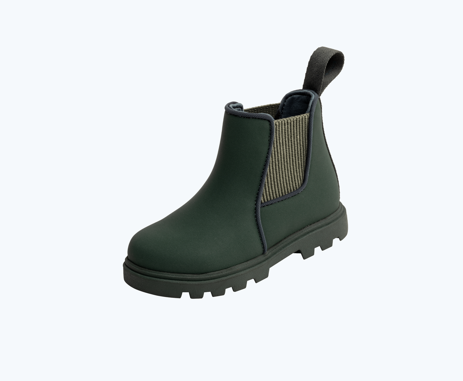 Angled view of a Native Shoes Kids Kensington Treklite Bloom Kids | Spooky Green/ Spooky Green/ Ivy Green Footwear