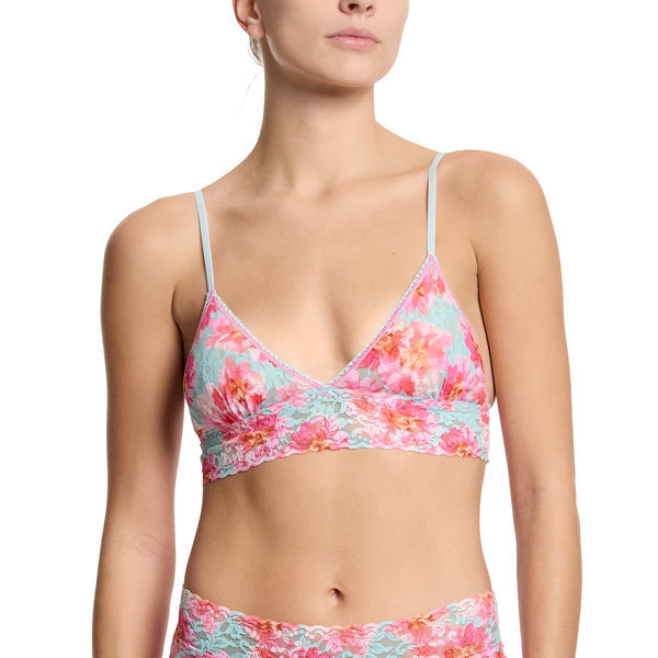 Signature Lace Padded Bralette | First Bloom (Blue)