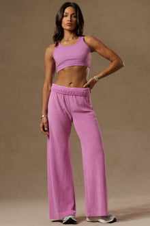 Women | Vintage Fitted Ribbed Crop Tank | Violet