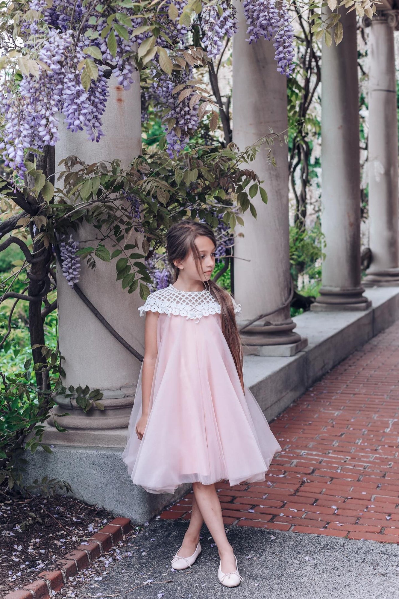 Rosa Pink Tulle Flower Dress | Pink