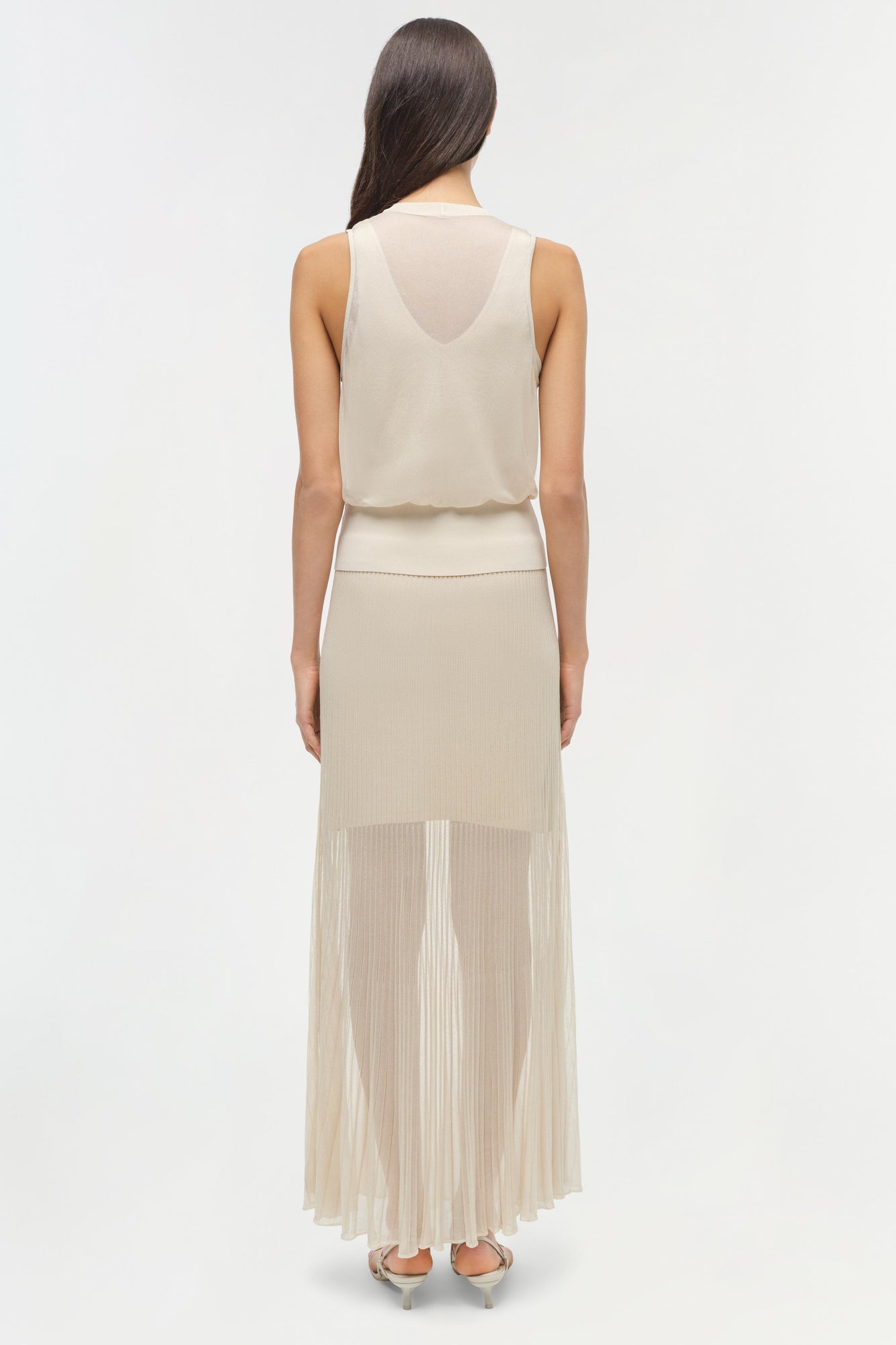 Womens | Gennie Knit Midi Skirt | Sand