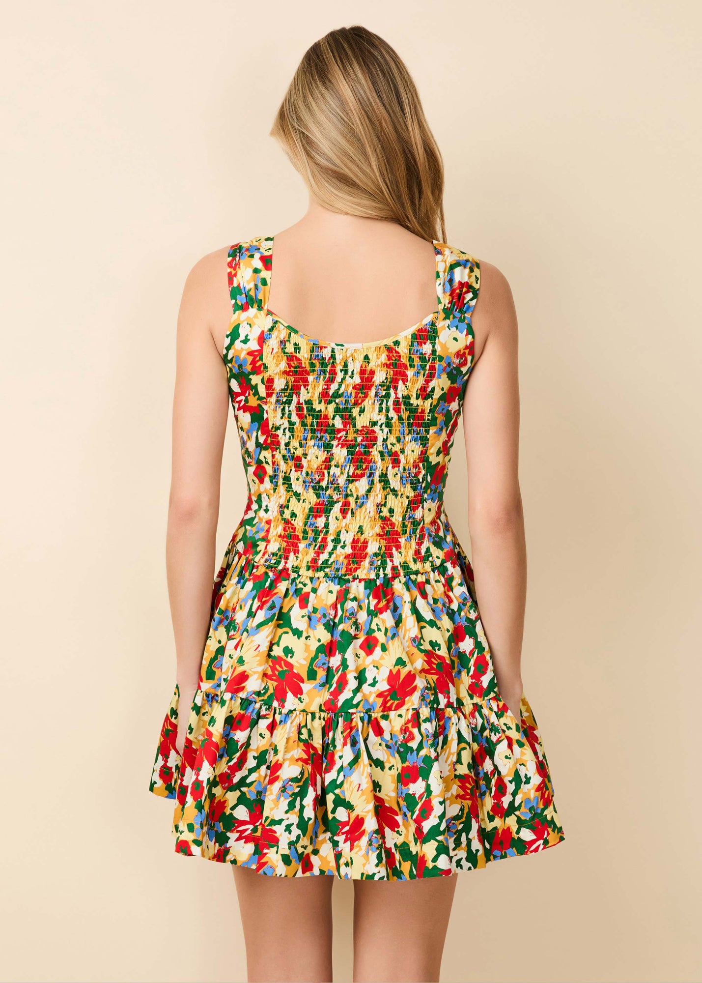 Leah Dress Picasso Floral - Solid & Striped