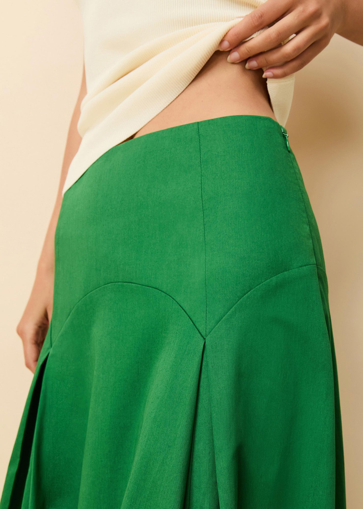 Gael Skirt Tennis Green - Solid & Striped