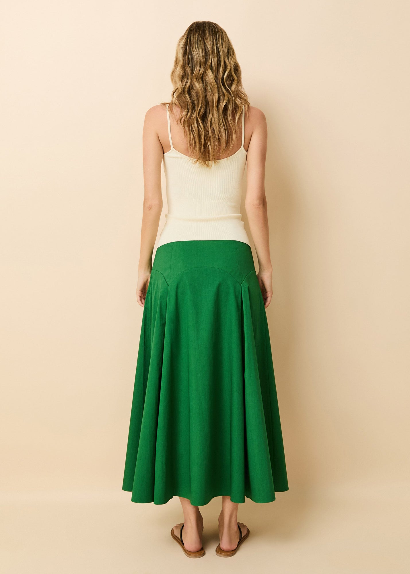 Gael Skirt Tennis Green - Solid & Striped