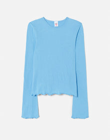 Hanes Crinkle Bell Long Sleeve | Carolina Blue