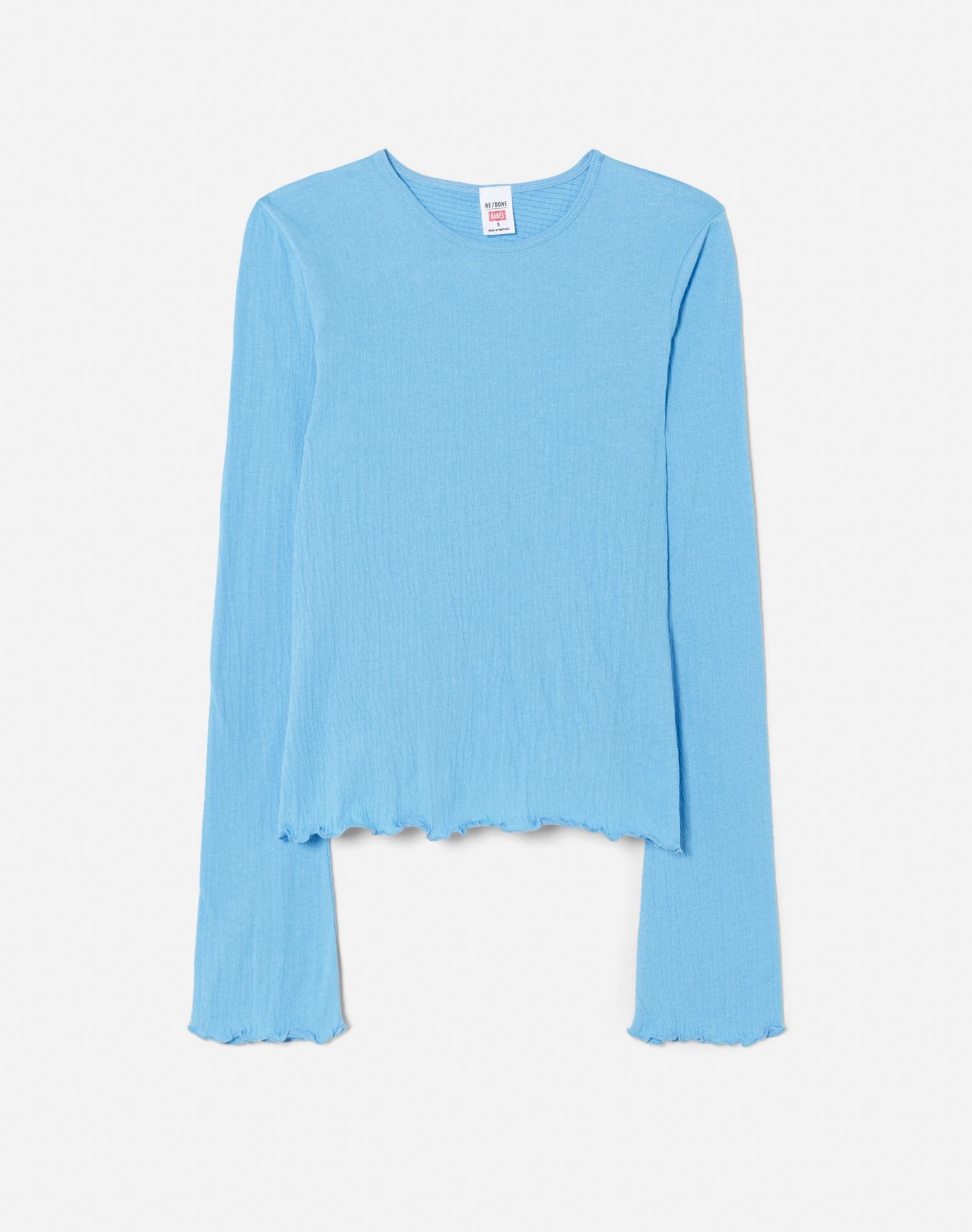 Hanes Crinkle Bell Long Sleeve | Carolina Blue