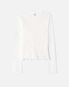 Hanes Crinkle Bell Long Sleeve | Vintage White