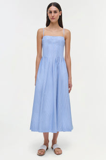 Womens | Kittiya Dress | Harbor Blue Stripe