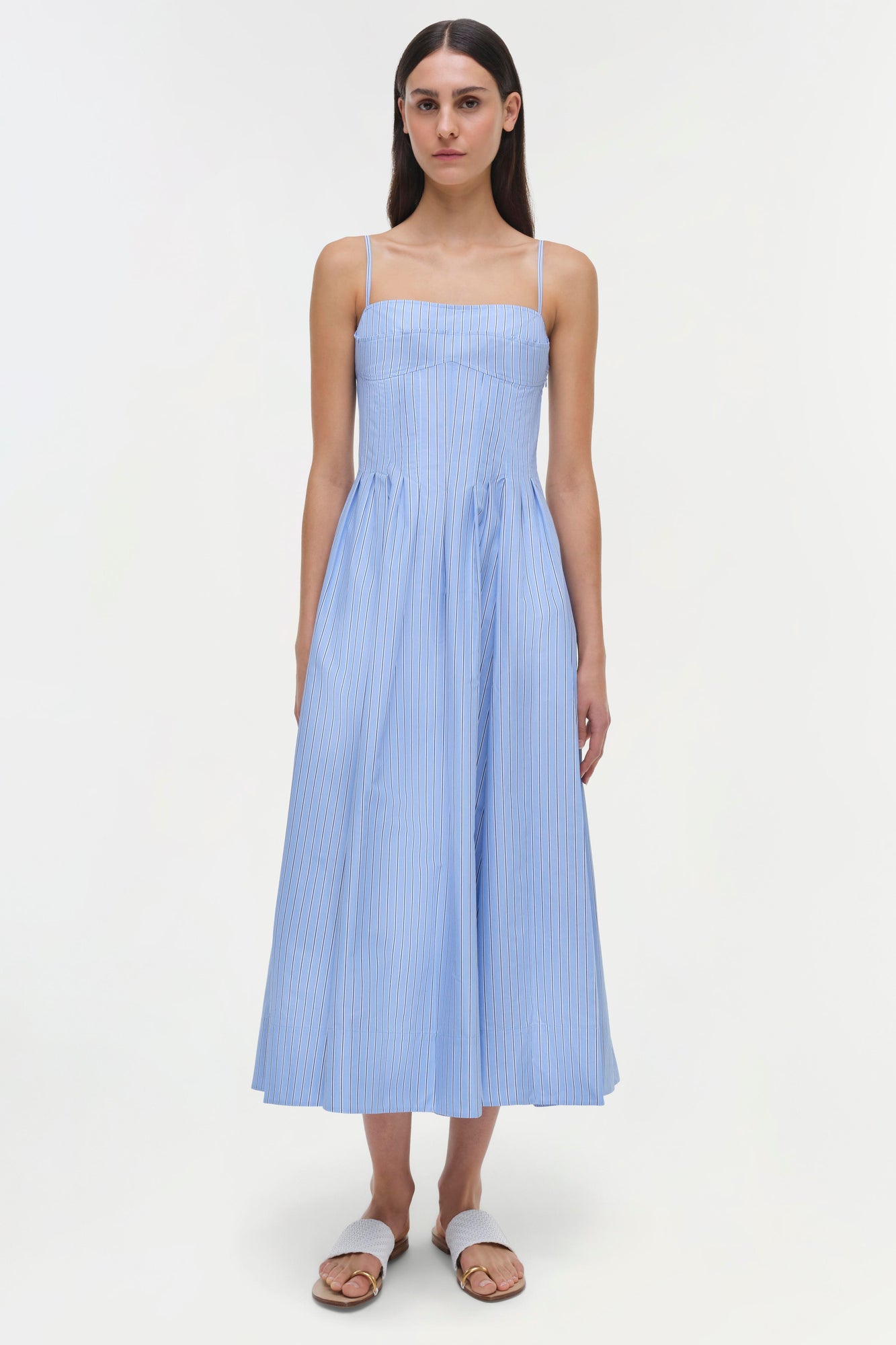 Womens | Kittiya Dress | Harbor Blue Stripe