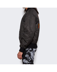 44 Label Group | Men | Emil Flare Bomber Jacket | Marble Dark Grey