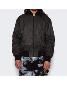 44 Label Group | Men | Emil Flare Bomber Jacket | Marble Dark Grey