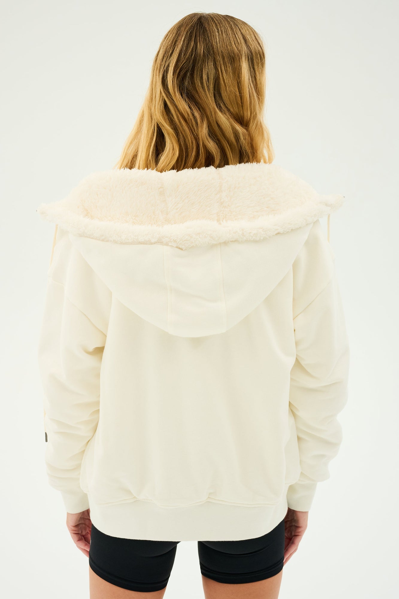 Lynx French Terry Sherpa Hoodie | Creme x Creme