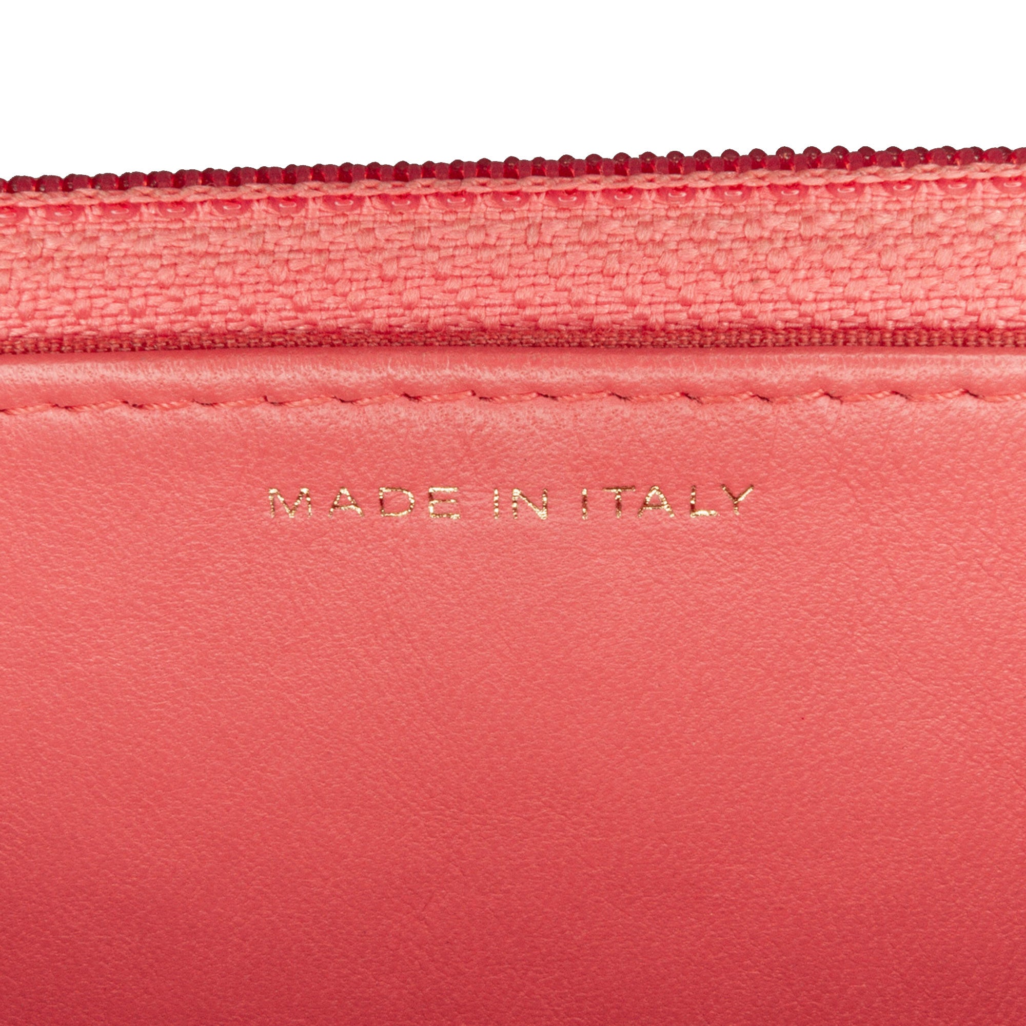 Chanel | Pre-Owned Quilted Lambskin Double Stitch Tassel Wallet On Chain | Pink