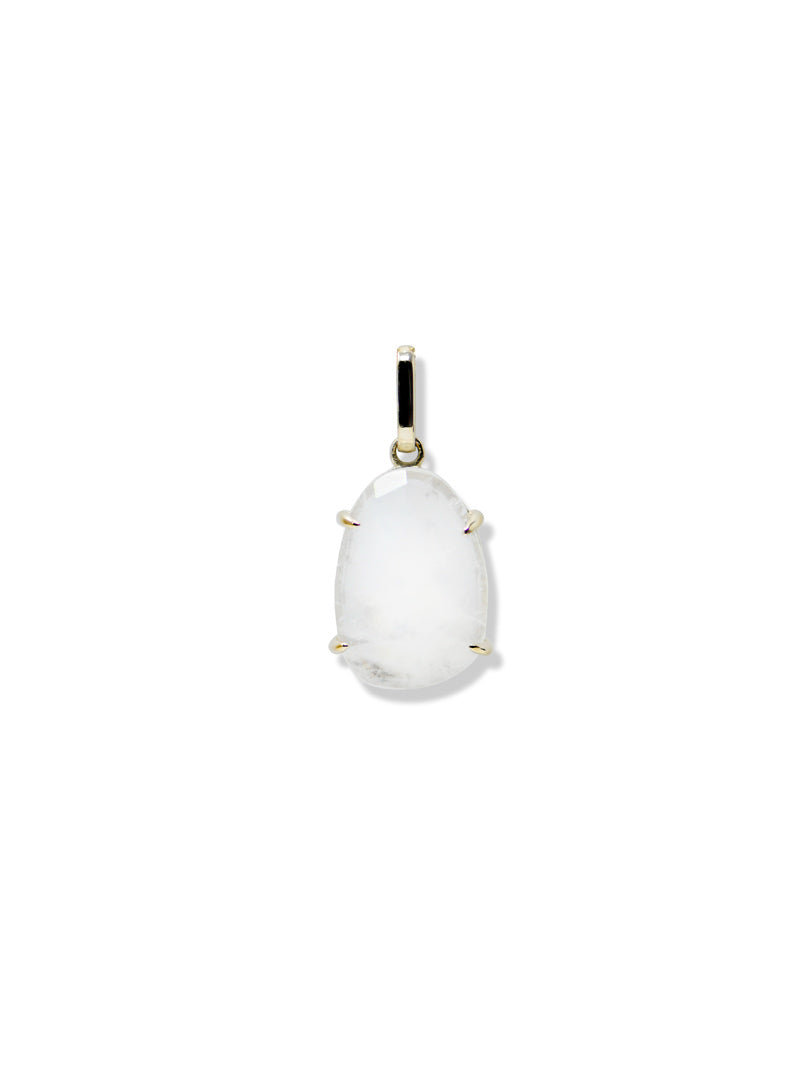 Classique Slice Charm | Moonstone | 14K Yellow Gold