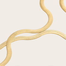Womens | Bold Herringbone Chain Necklace | 18K Gold Vermeil