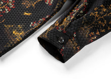 Silky Printed Belted Blouse | Black