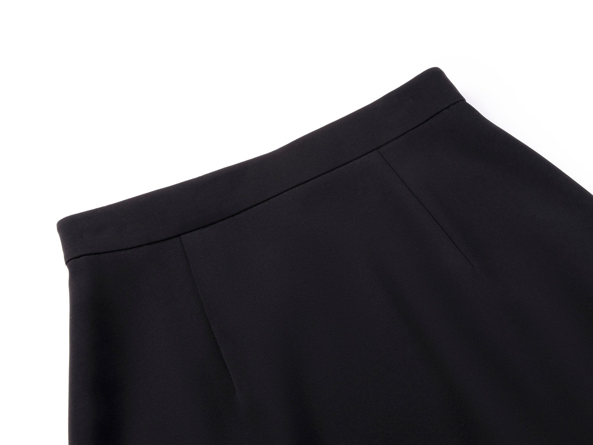 Triacetate Midi Skirt | Black