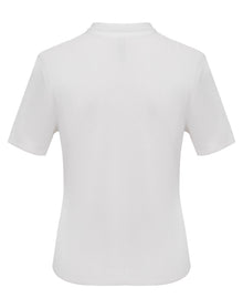 Short Sleeve Knit Top | White