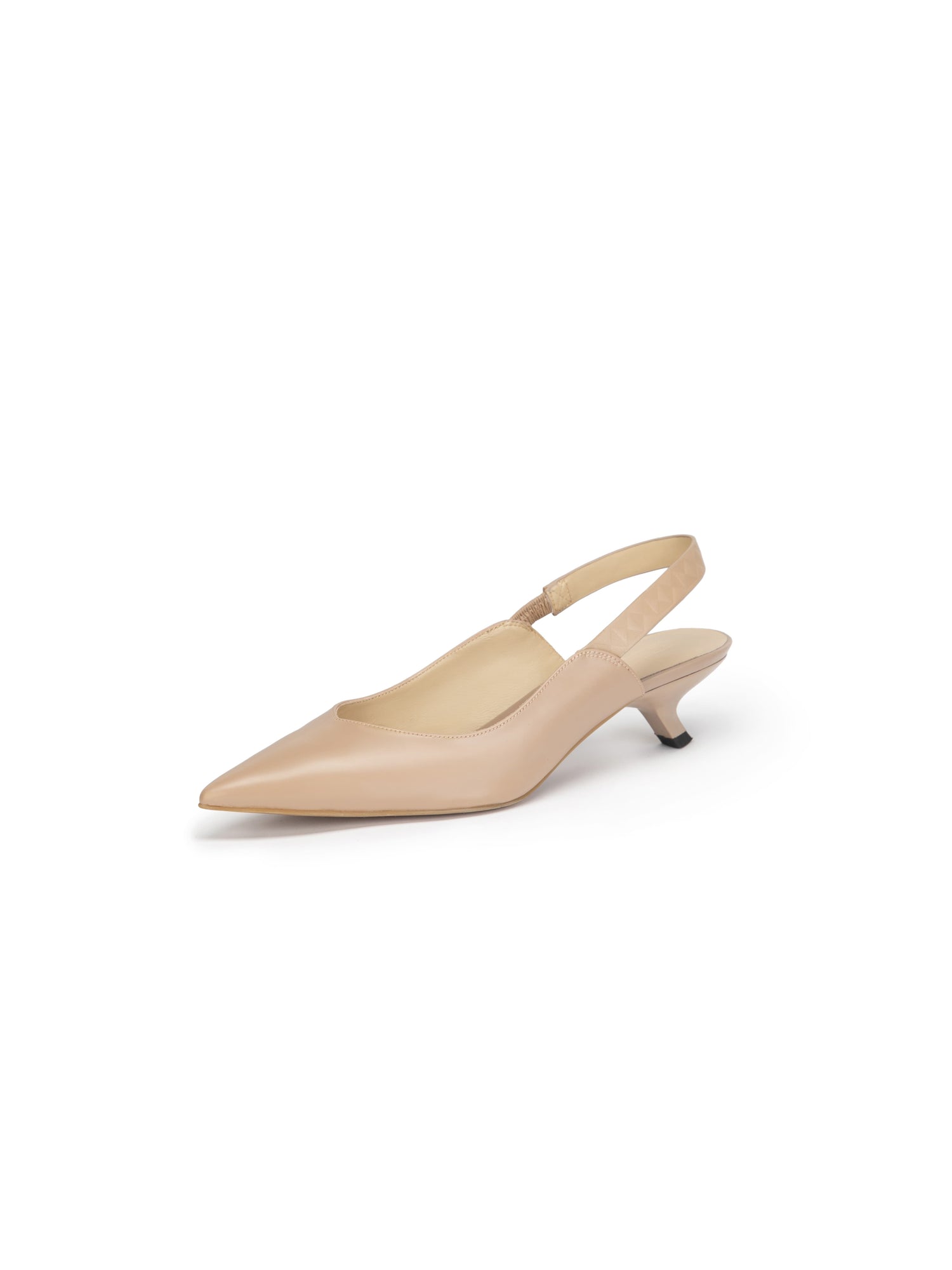 Pointed-Toe Heel | Camel