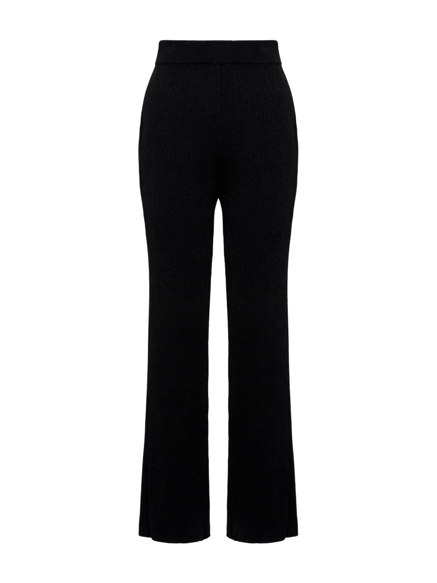 Straight-Leg Knitted Pant | Black