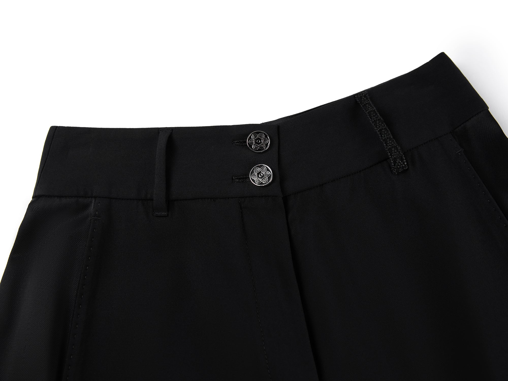 High-Waisted Wide Leg Pants | Black