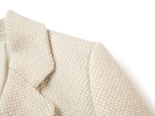 Tweed Double-Breasted Blazer  | Beige