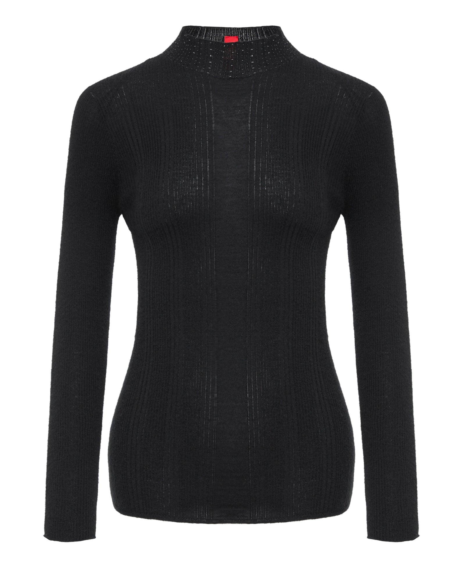 Long Sleeve Knit Top | Black