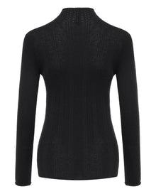 Long Sleeve Knit Top | Black