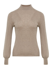 Cashmere Knit Top | Camel