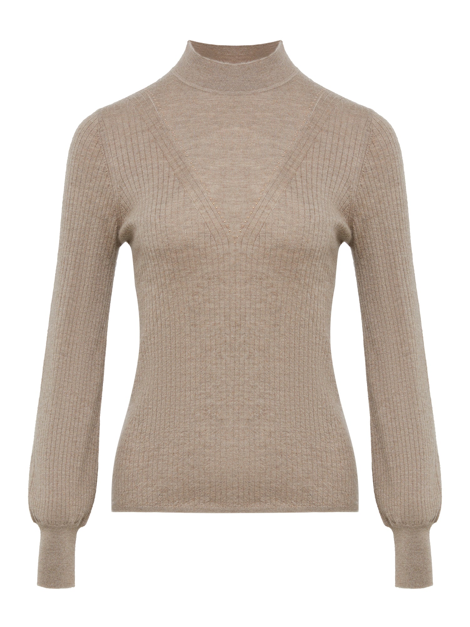 Cashmere Knit Top | Camel