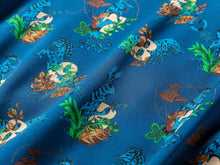 Mulberry Silk Printed Blouse | Blue