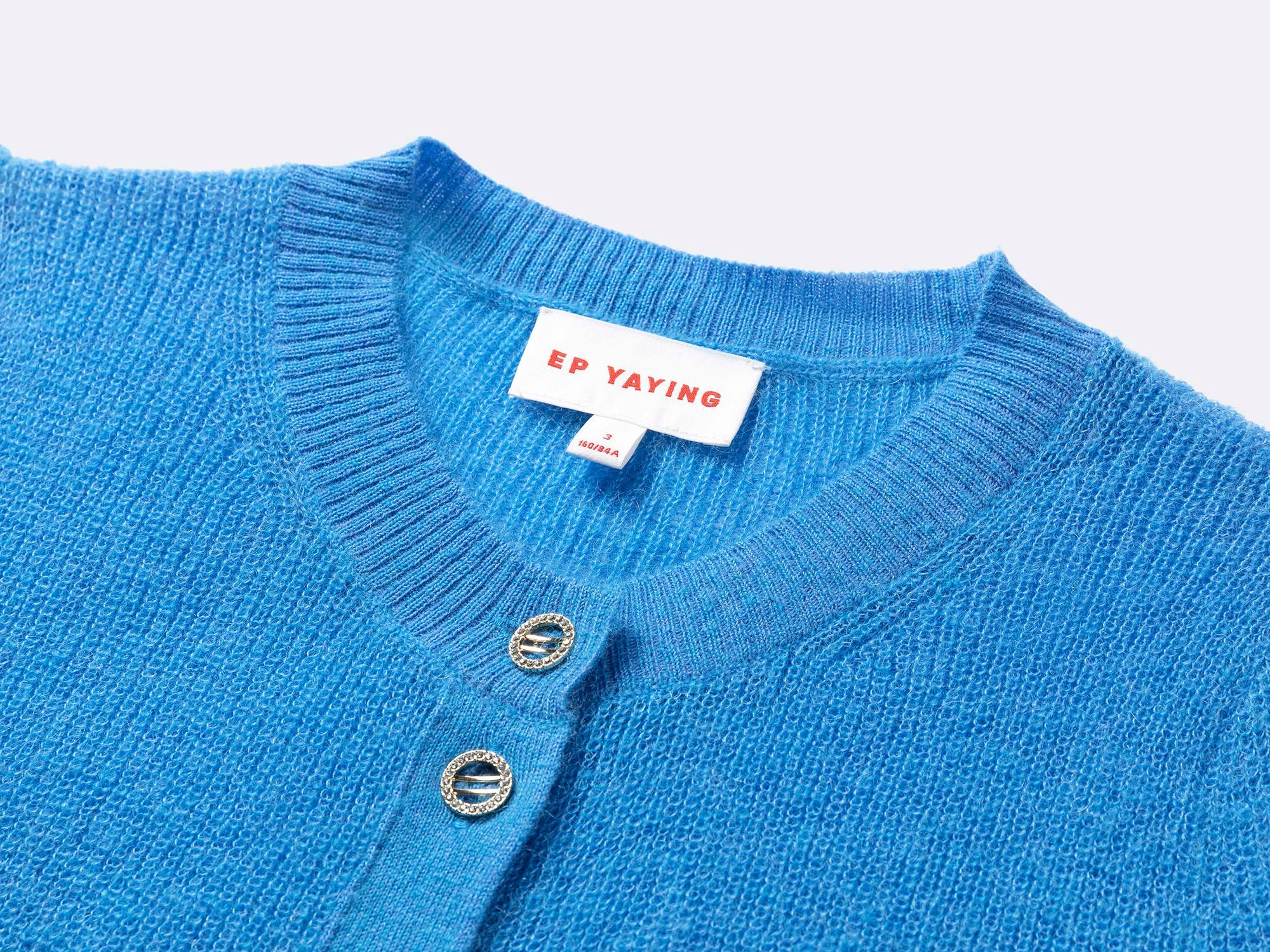 Short-Seleves Knit Cardigan | Blue