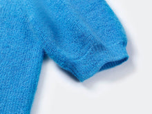 Short-Seleves Knit Cardigan | Blue