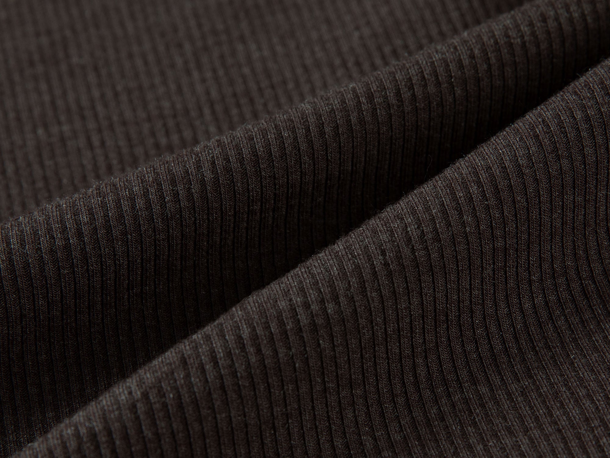 Long-Sleeve Mockneck Top | Brown