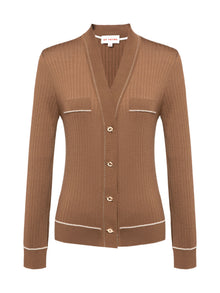 Wool Textures Knit Cardigan | Black