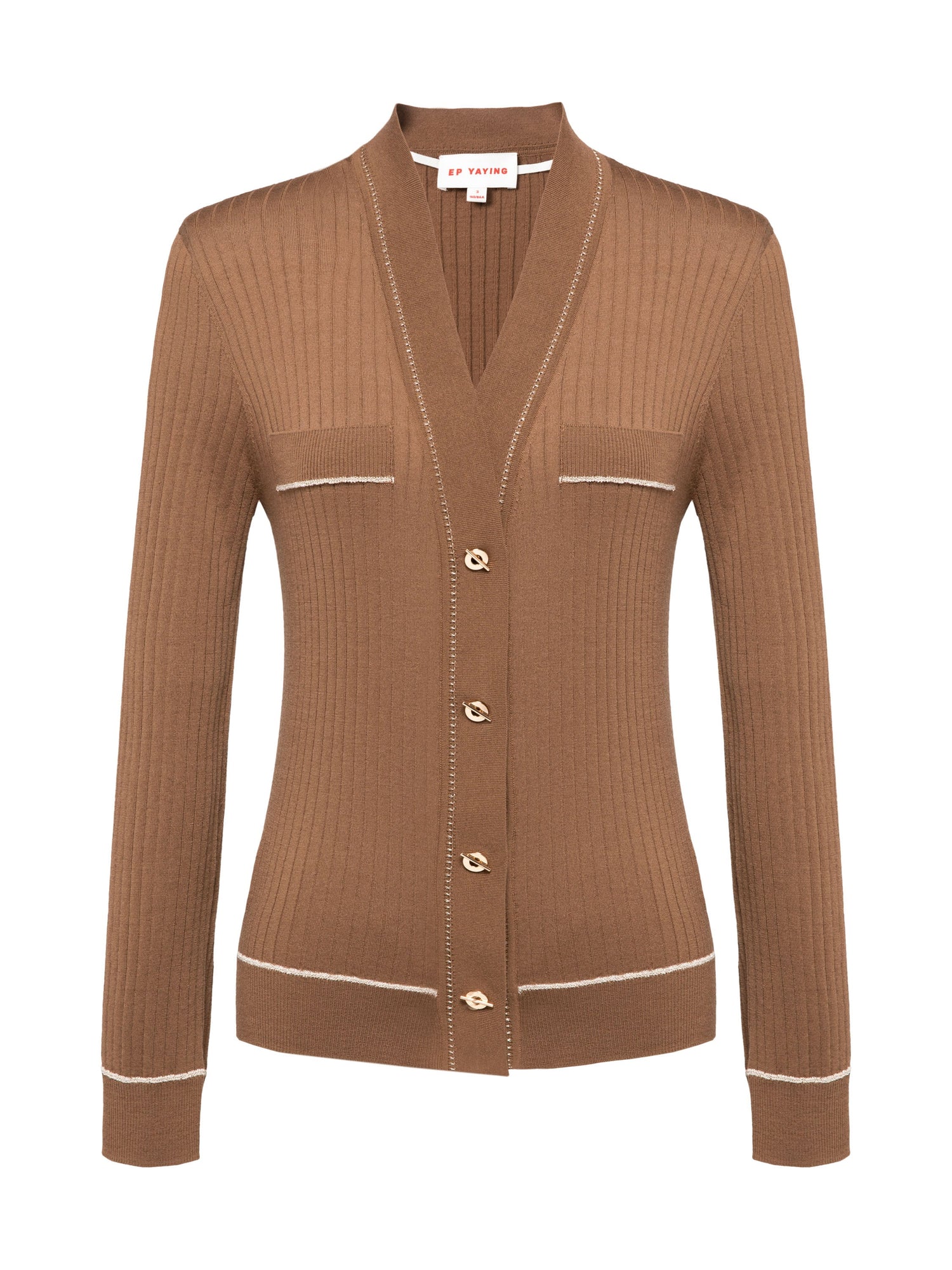 Wool Textures Knit Cardigan | Black