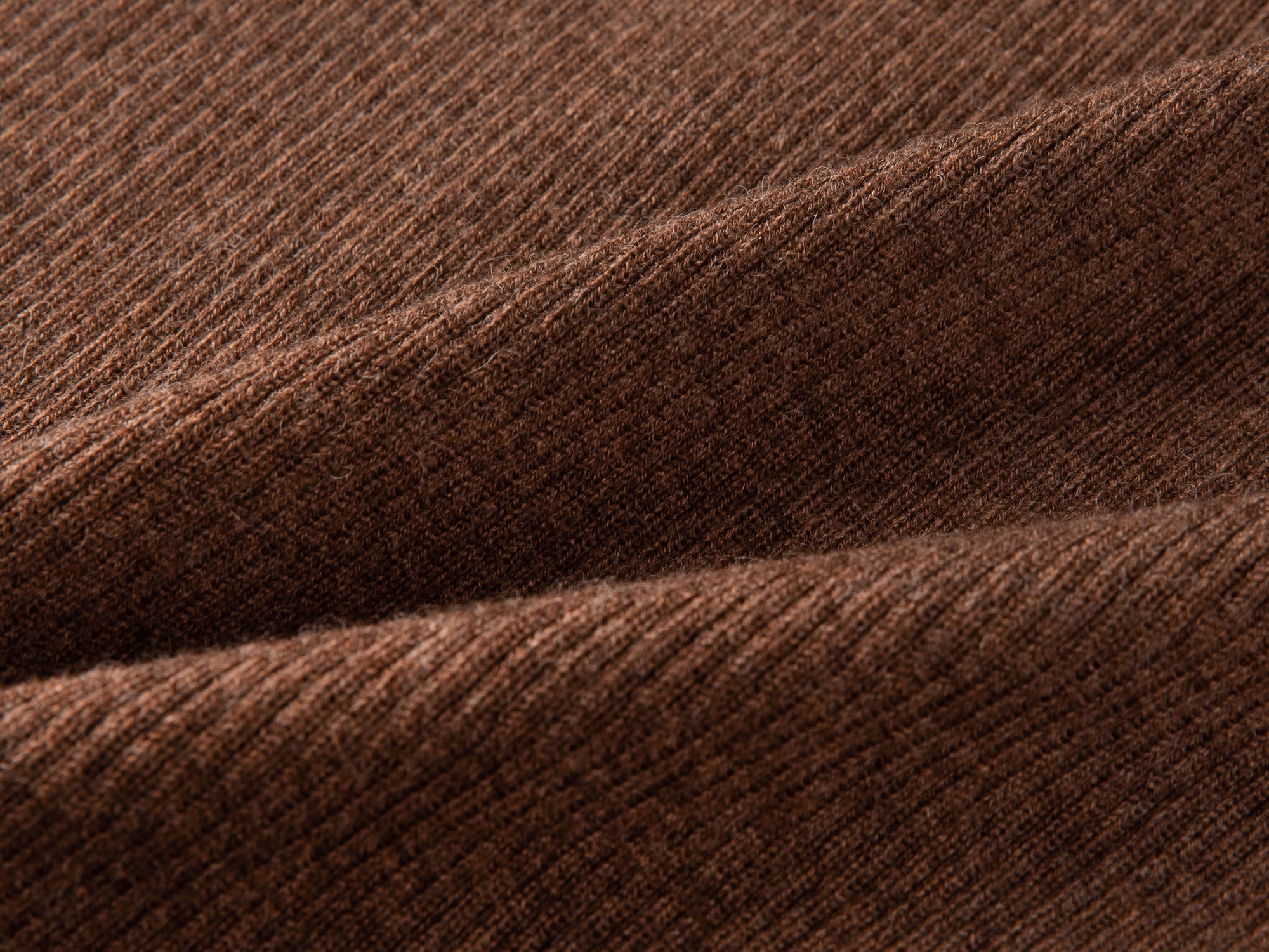 No-Dye Yak Cashmere Knit Top | Brown