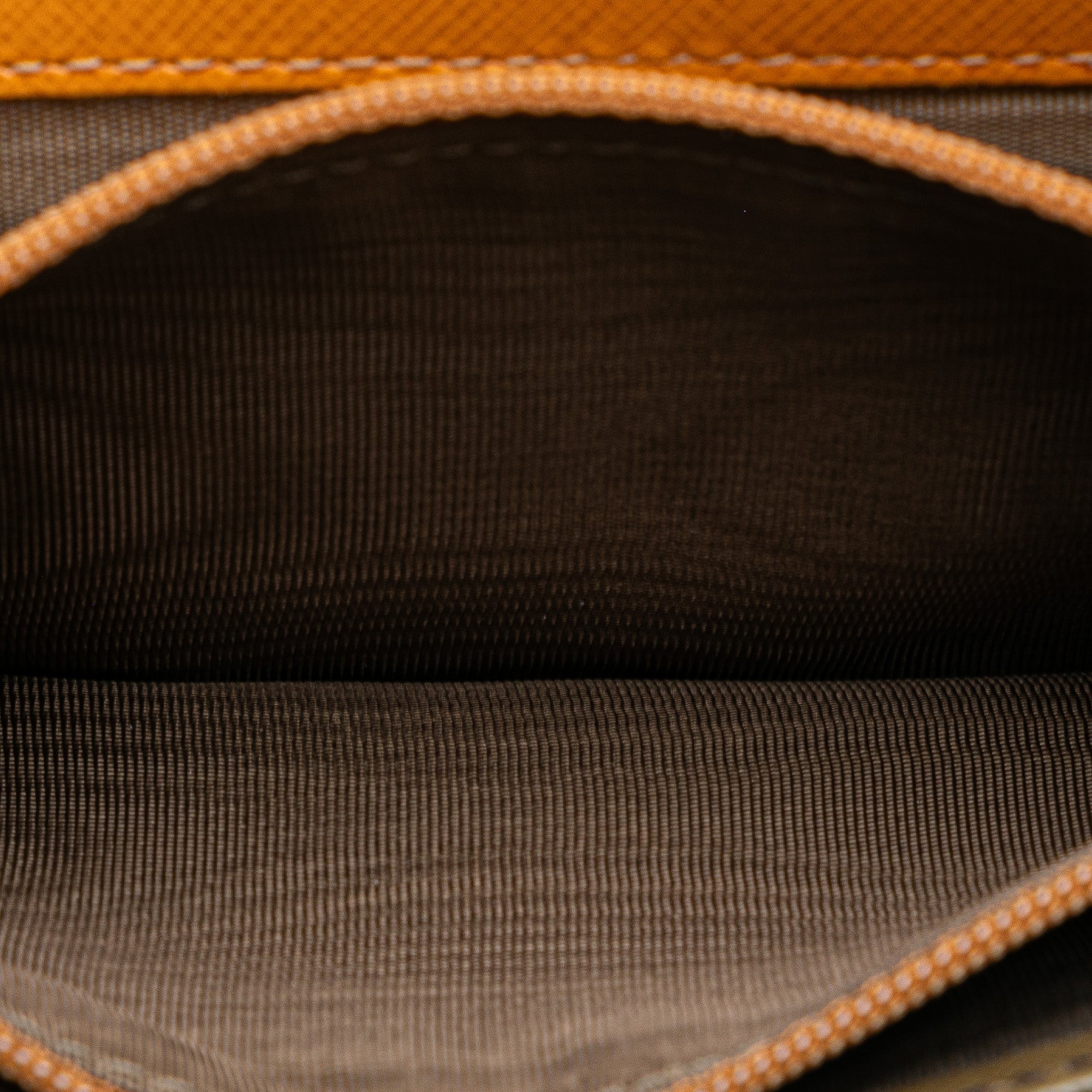 Ferragamo | Pre-Owned Gancini Leather Long Wallet | Brown