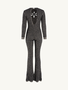 Gigi Jumpsuit | Black/Gold Shimmer