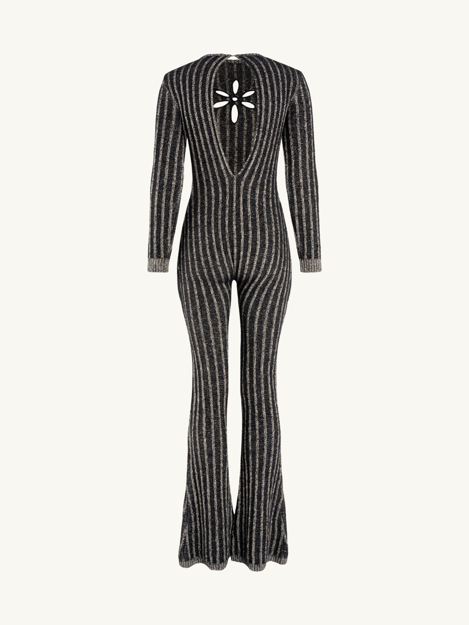 Gigi Jumpsuit | Black/Gold Shimmer