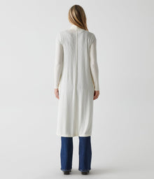 Izzy Longline Open Cardigan | Chalk